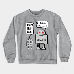 Beeping Robot Crewneck Sweatshirt